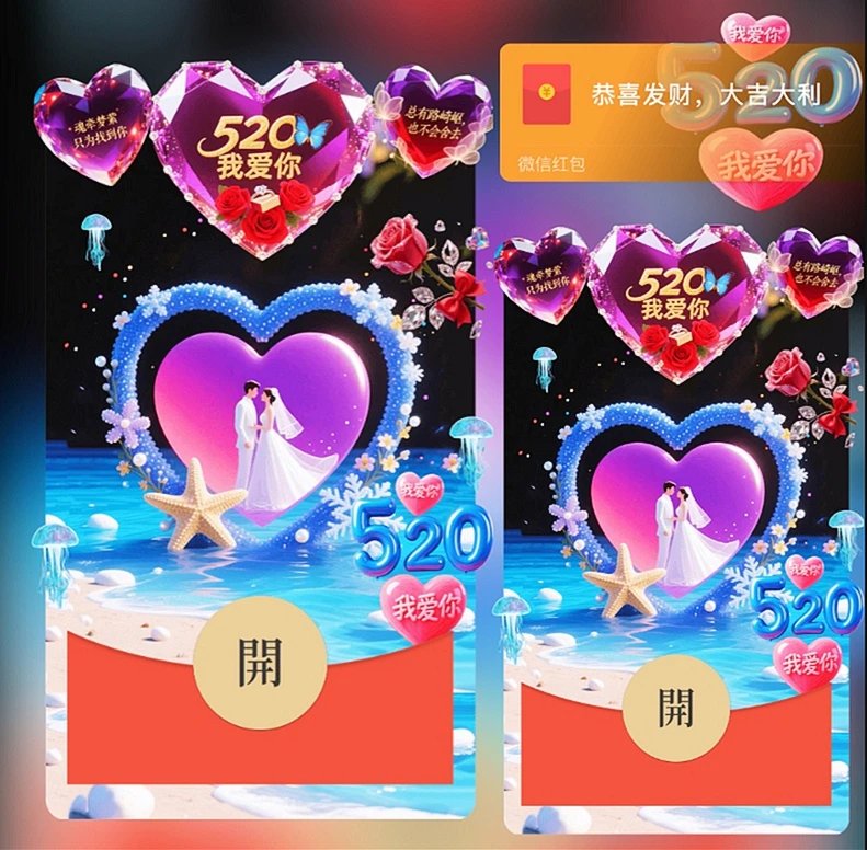 520我爱你dS红包封面皮肤