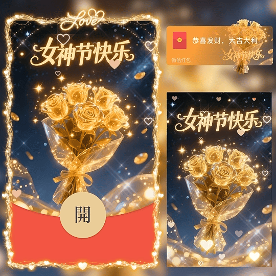 38女神节快乐/动态/LM红包封面皮肤