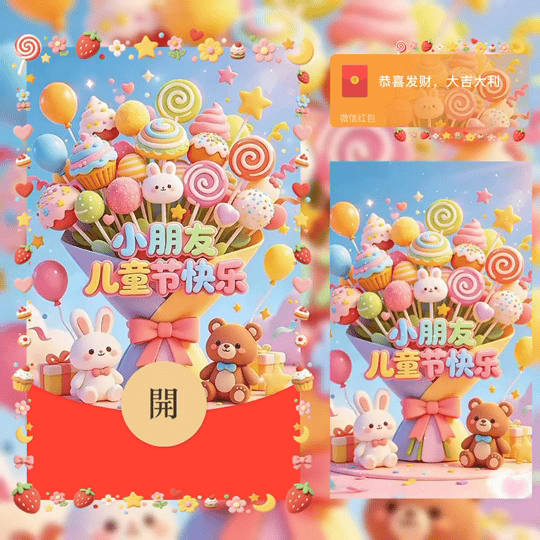 小朋友 儿童节快乐 /bz红包封面皮肤