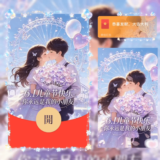 61儿童节快乐 你永远是我的小朋友 /bz红包封面皮肤