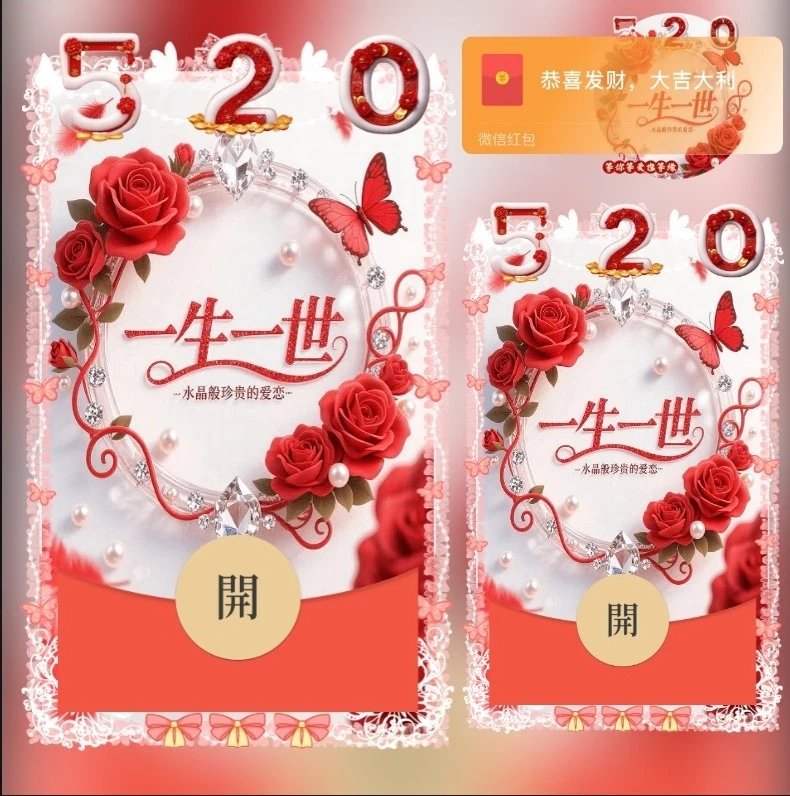 520一生一世ds红包封面皮肤