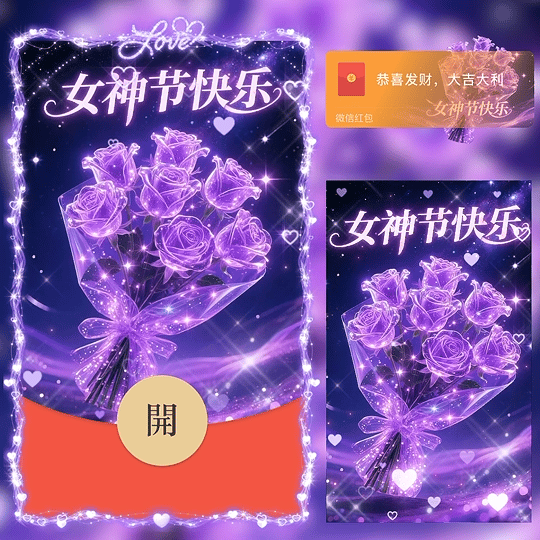 38女神节快乐/动态/LM红包封面皮肤