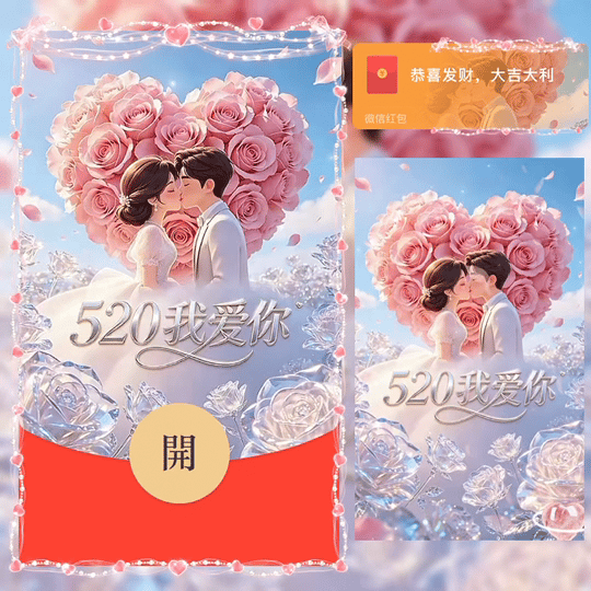 520我爱你 /bz红包封面皮肤