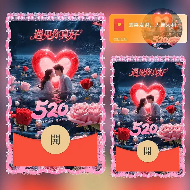 520遇见你ds红包封面皮肤