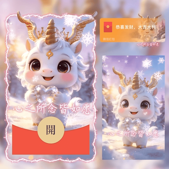 心之所念皆如愿/2026马年大吉/新年快乐/LM红包封面皮肤
