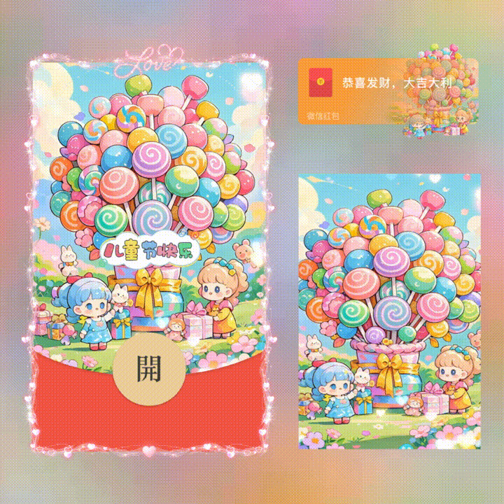 儿童节快乐/新版动态/xn红包封面皮肤