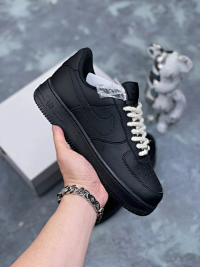 3-AF Black Low-Top Laces (G)