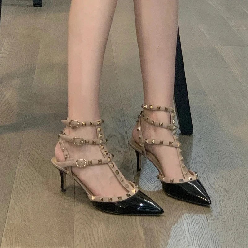 Prada High Heels Pointed-Toe Slingback Pumps with Triangle Logo Plaque — 26