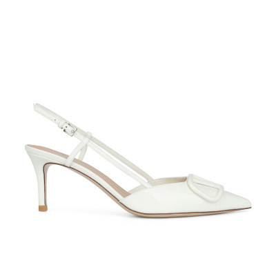 Prada High Heels Pointed-Toe Slingback Pumps — 12(Top quality)