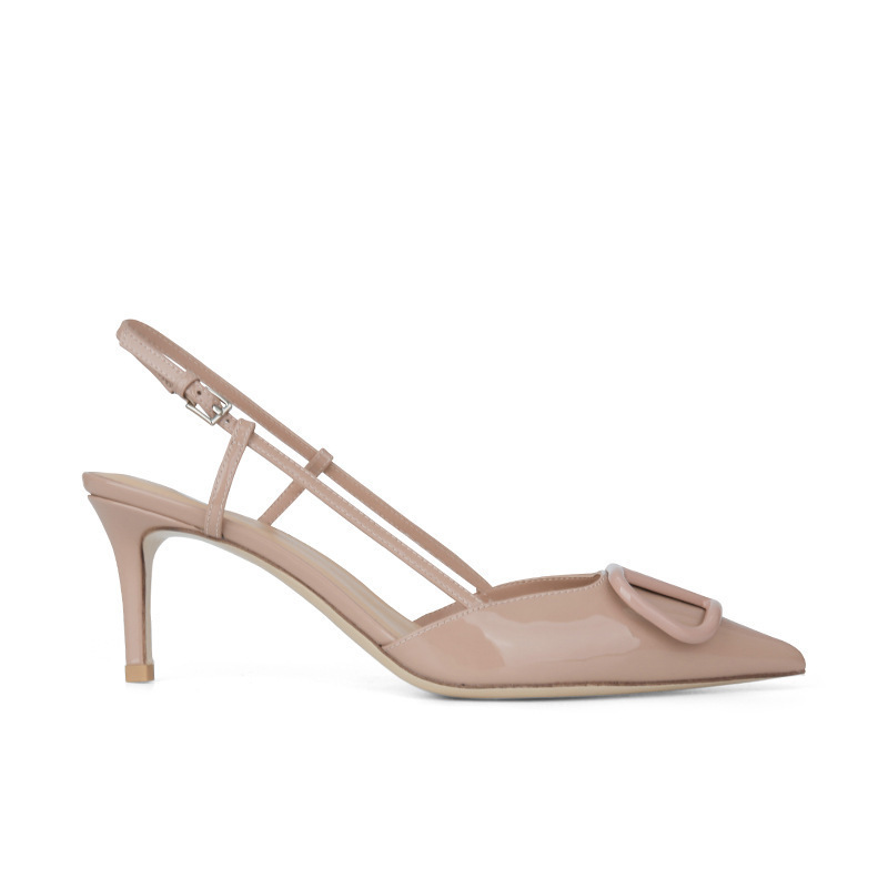 Prada High Heels Pointed-Toe Slingback Pumps — 13(Top quality)