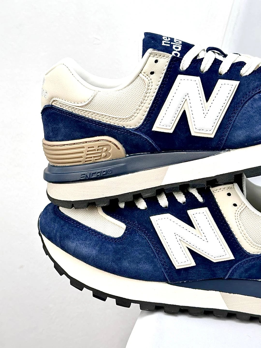 Suede Retro Running Shoes Navy Blazer - Gallery Image 3 - Detailed View