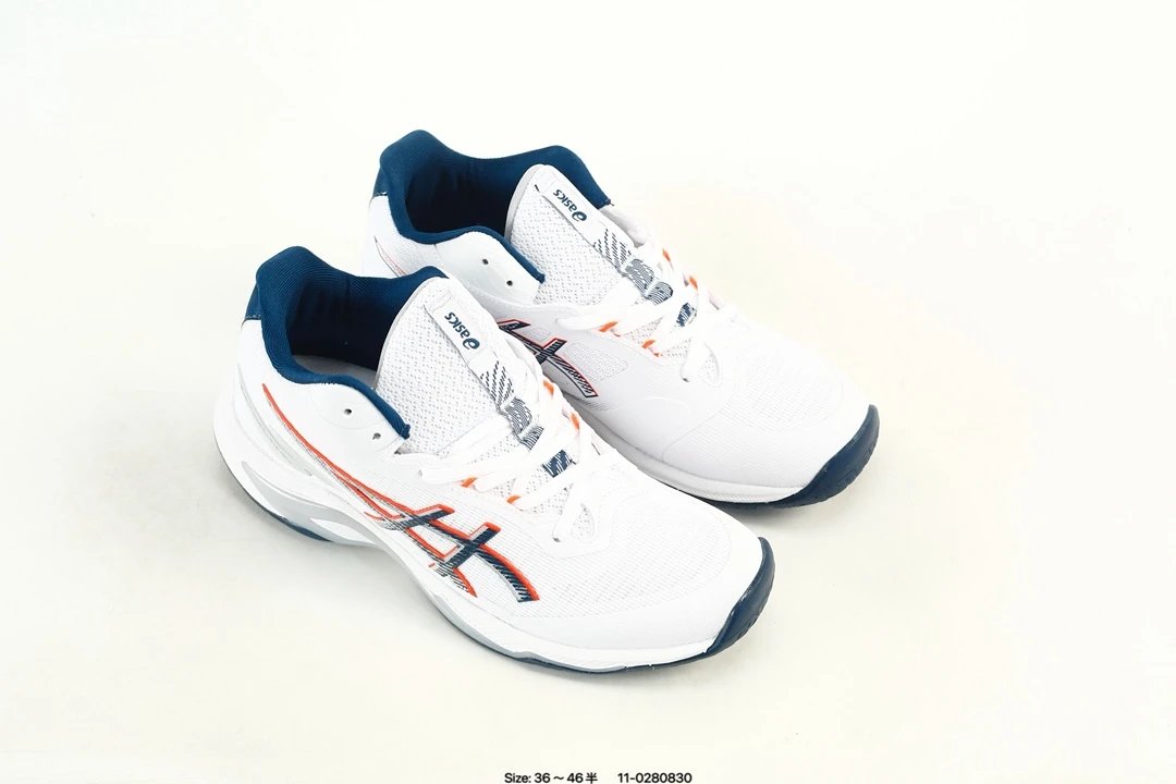 ASICS Netburner Ballistic FF 4 White Blue Shoes - Gallery Image 8 - Detailed View
