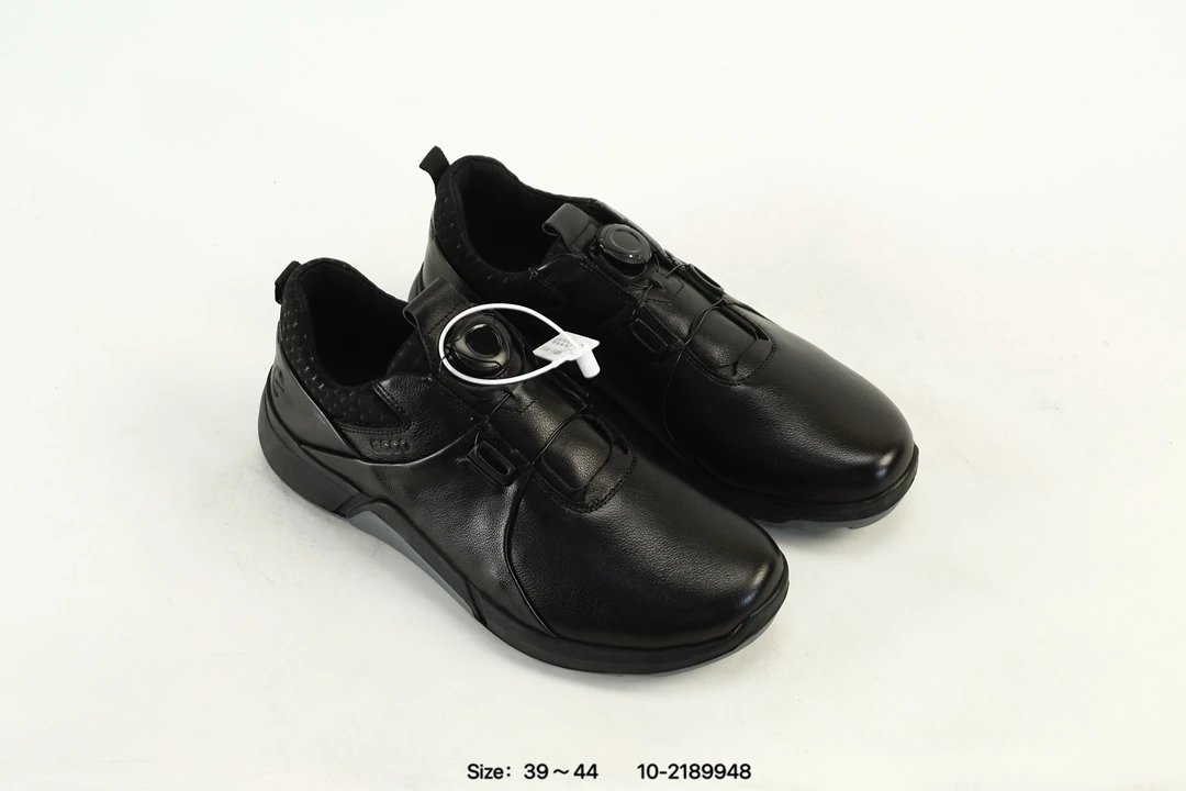 ECCO Leather Comfort Shoes Black - Gallery Image 8 - Detailed View