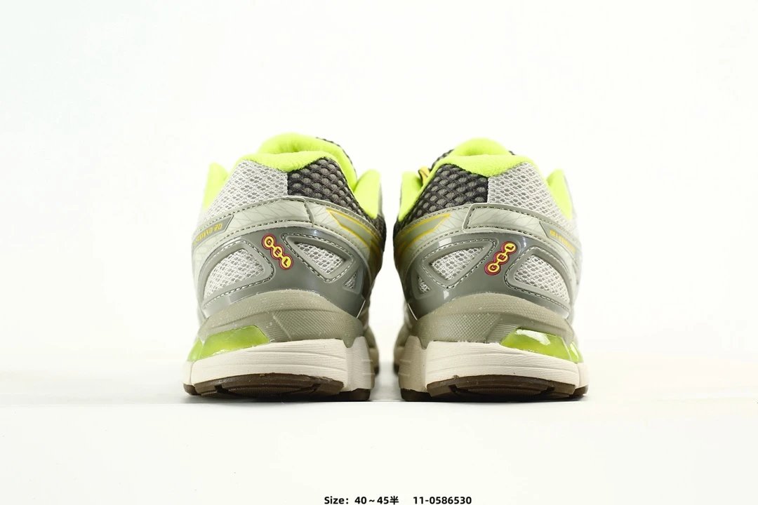 Asics Gel-Kayano 20 Running Shoes Grey Lime - Gallery Image 7 - Detailed View