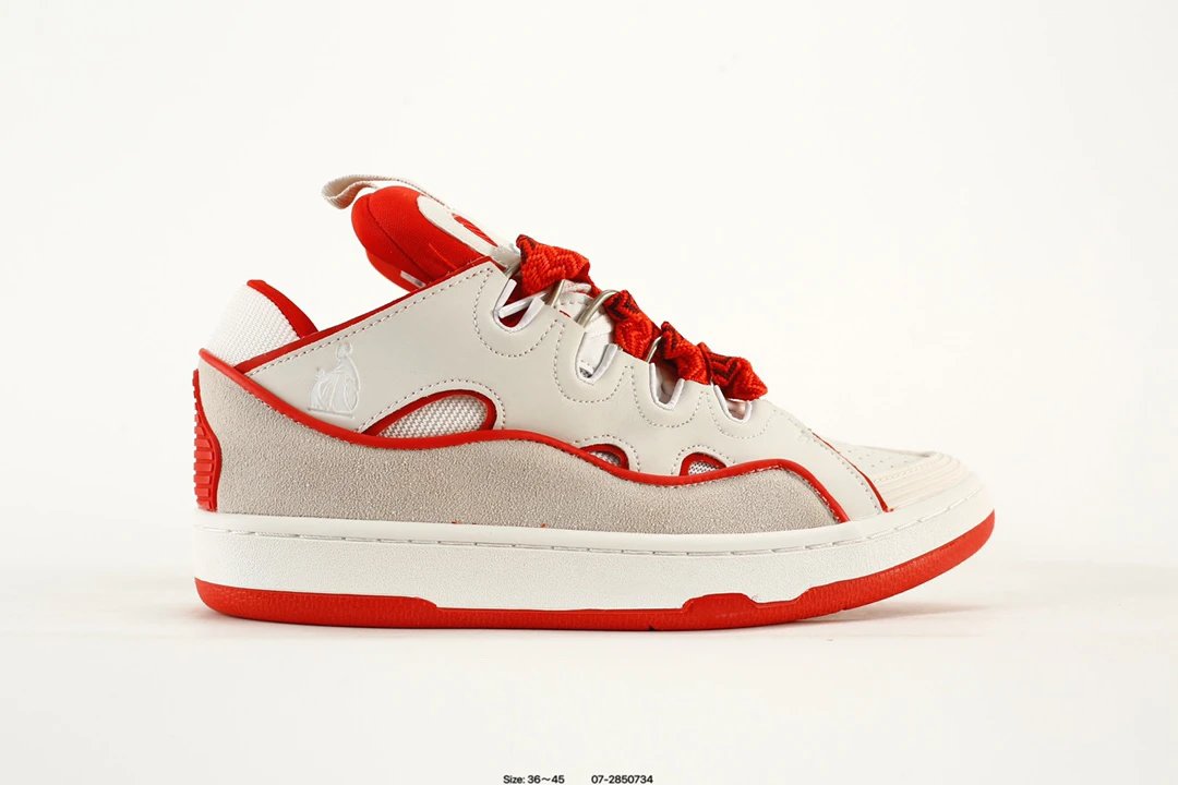 Unisex Chunky Leather Suede Curb Sneakers Dusty Rose - Gallery Image 2 - Detailed View