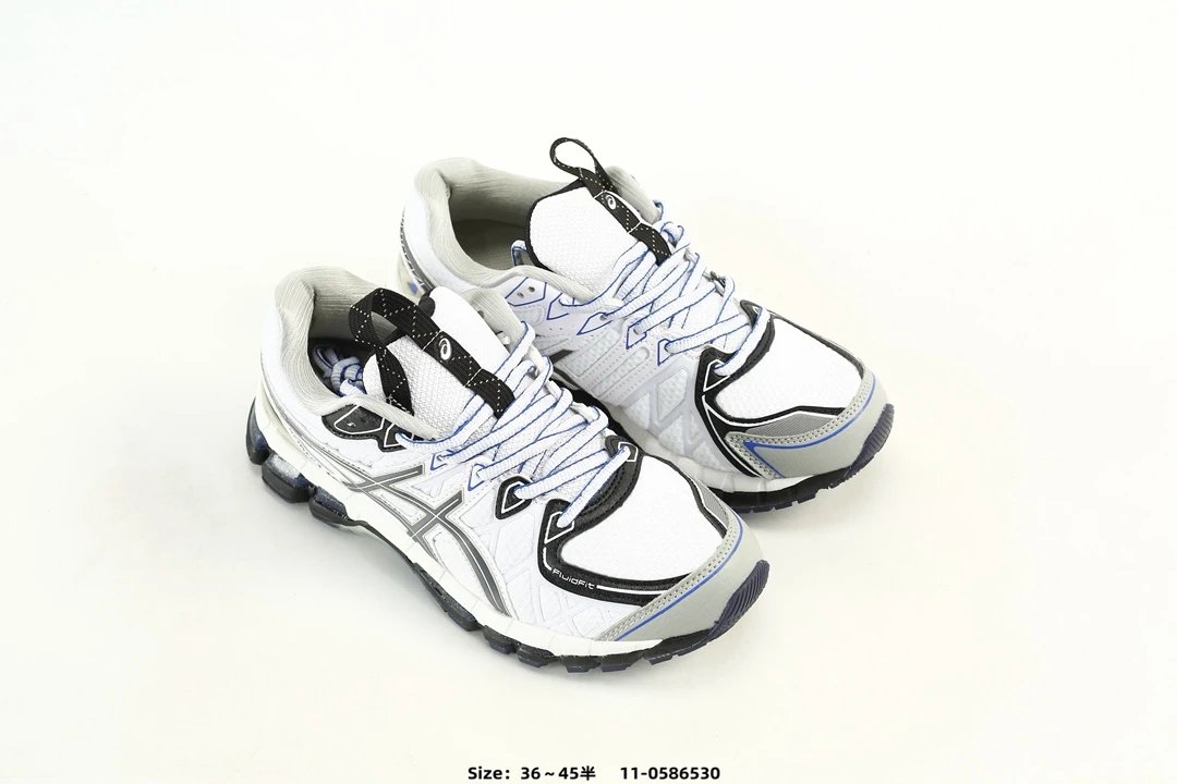 Asics Gel-Kayano 20 Running Shoes White Blue - Gallery Image 8 - Detailed View
