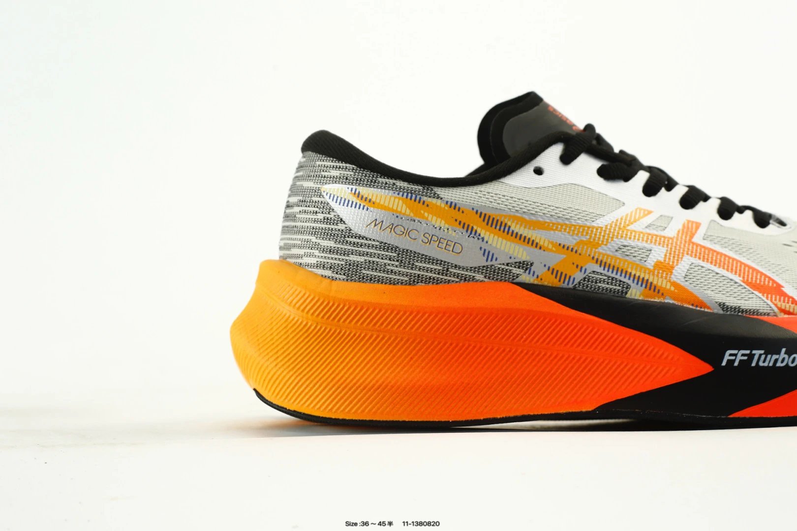 Lightweight Mesh Stability Running Shoes Sunset Orange - Gallery Image 2 - Detailed View