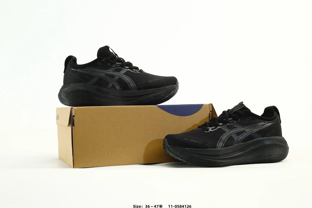 Asics Gel-Nimbus 27 Running Shoes Black - Gallery Image 9 - Detailed View
