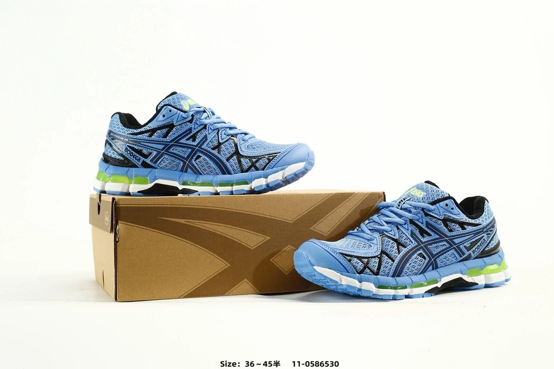 Asics Gel-Kayano 20 Blue Running Shoes - Gallery Image 9 - Detailed View