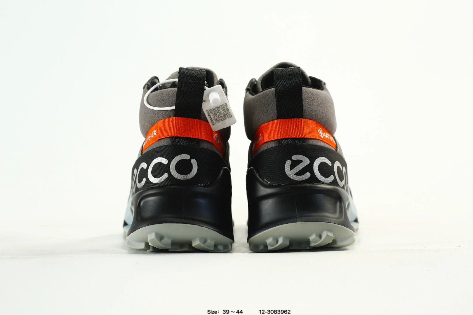 ECCO Biom GTX Mid Sneakers Black Grey - Gallery Image 7 - Detailed View