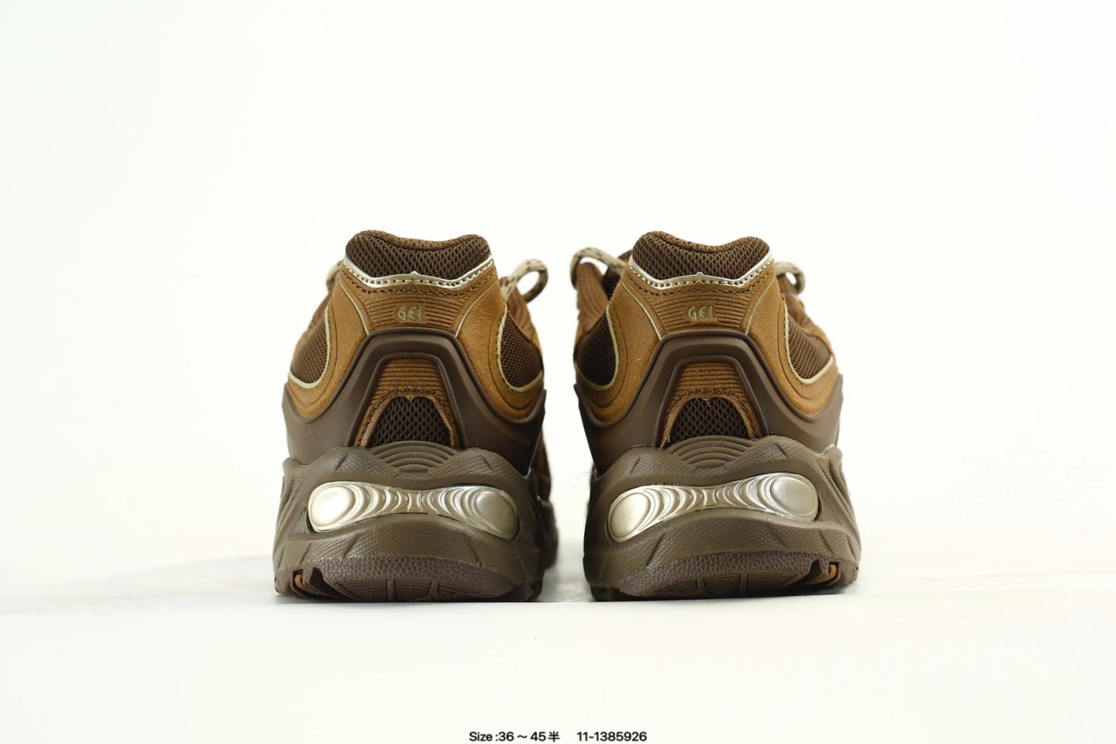 Retro Mesh Trail Running Sneakers Earth Brown - Gallery Image 7 - Detailed View