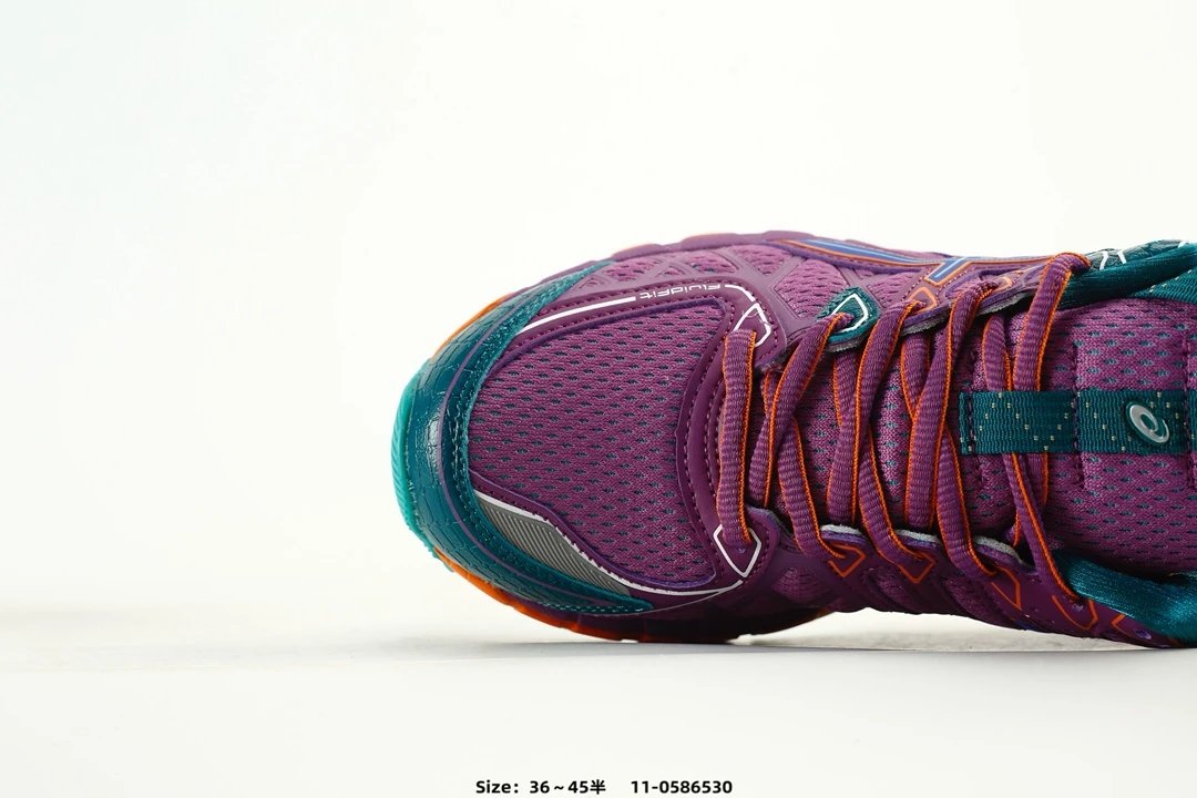 Asics Gel-Kayano 20 Purple Orange Running Shoes - Gallery Image 5 - Detailed View