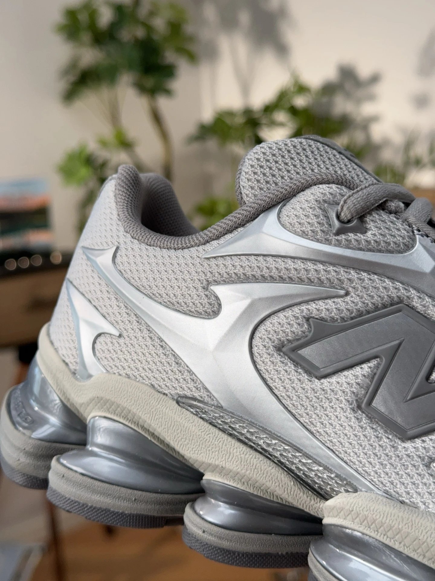 Mesh Casual Shoes Urban Style, Silver - Gallery Image 7 - Detailed View