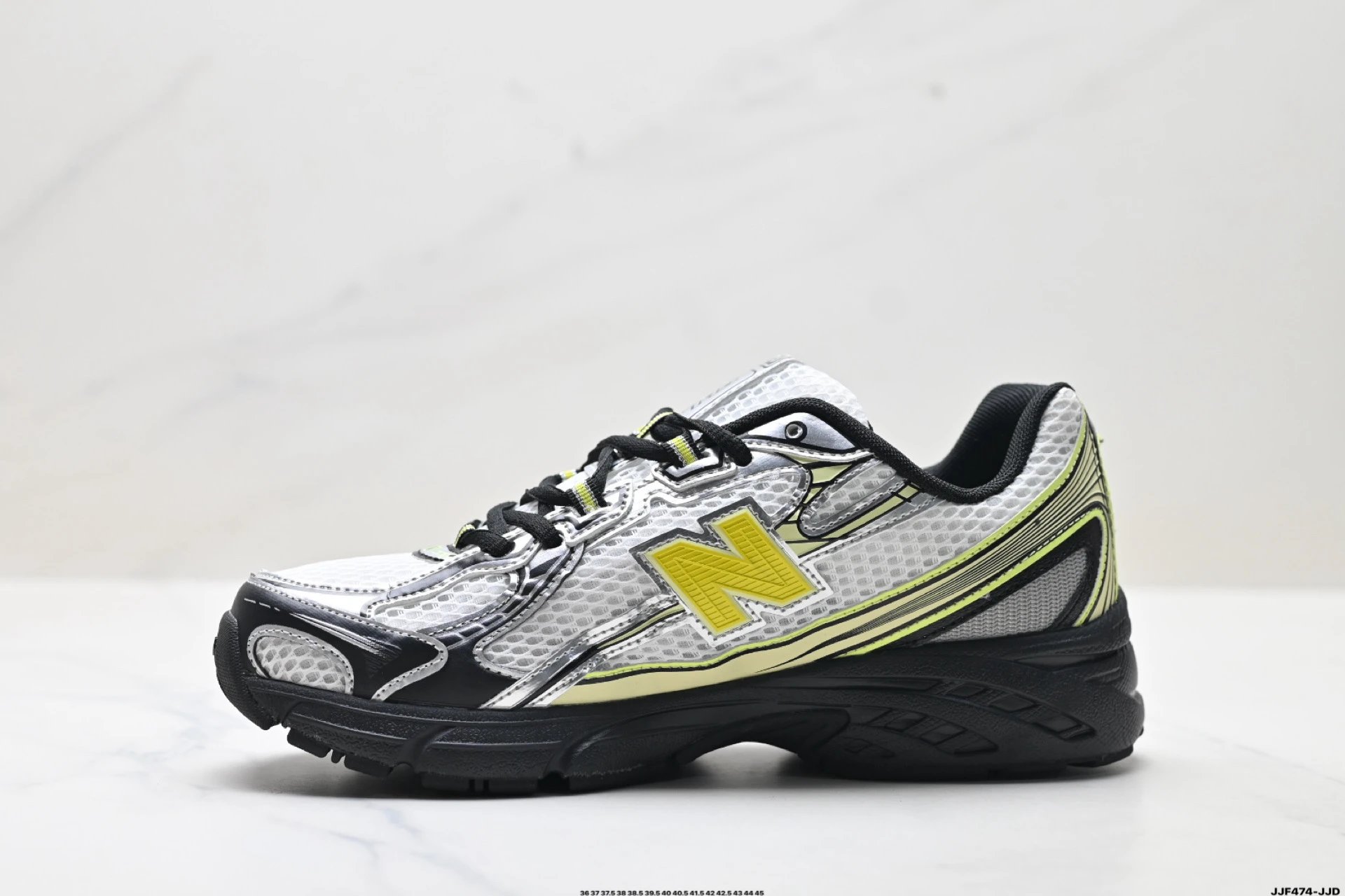 Retro Runner Shoes Sport Sneaker Chartreuse - Gallery Image 3 - Detailed View