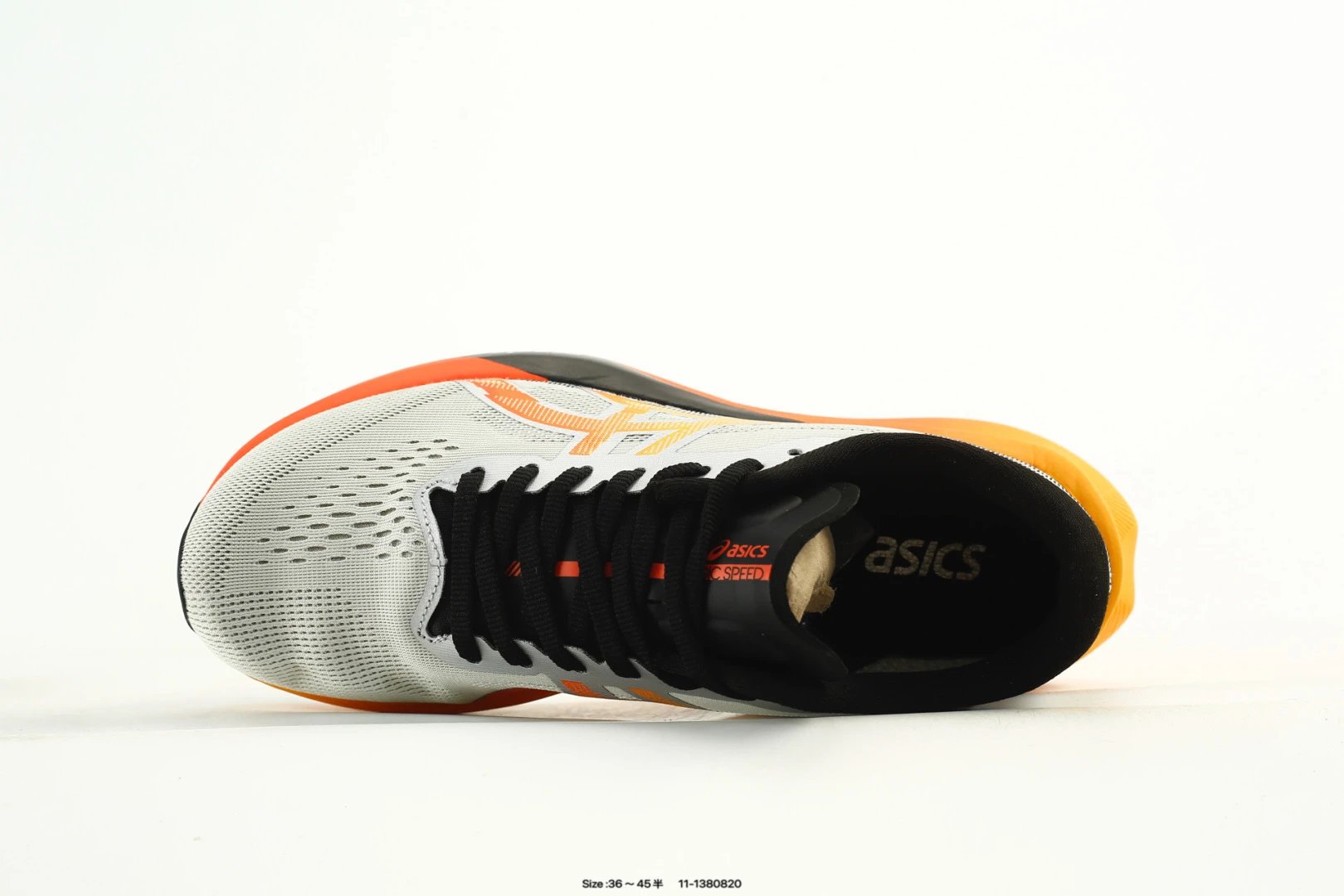 Lightweight Mesh Stability Running Shoes Sunset Orange - Gallery Image 4 - Detailed View