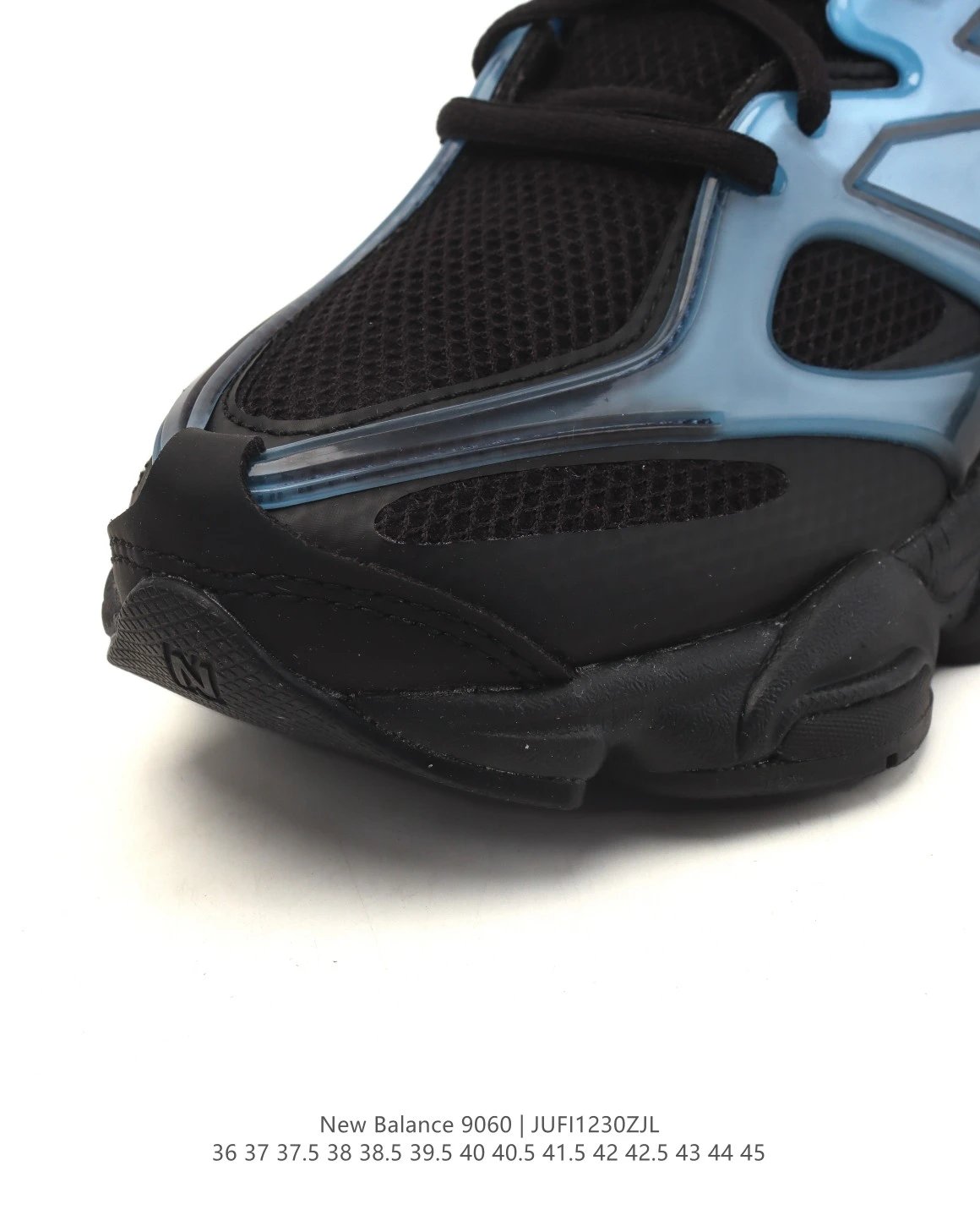 NB 9060 Unisex Dad Shoes Comfort Sneakers Onyx - Gallery Image 7 - Detailed View