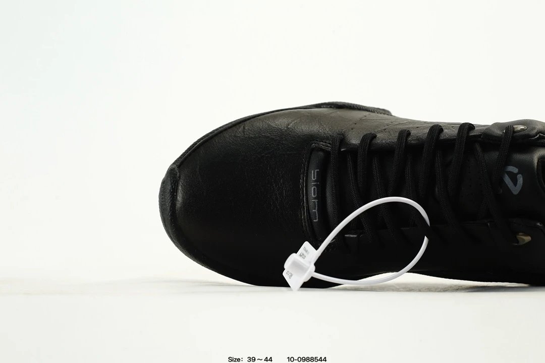 Leather Casual Running Shoes Classic Sneakers - Onyx - Gallery Image 6 - Detailed View