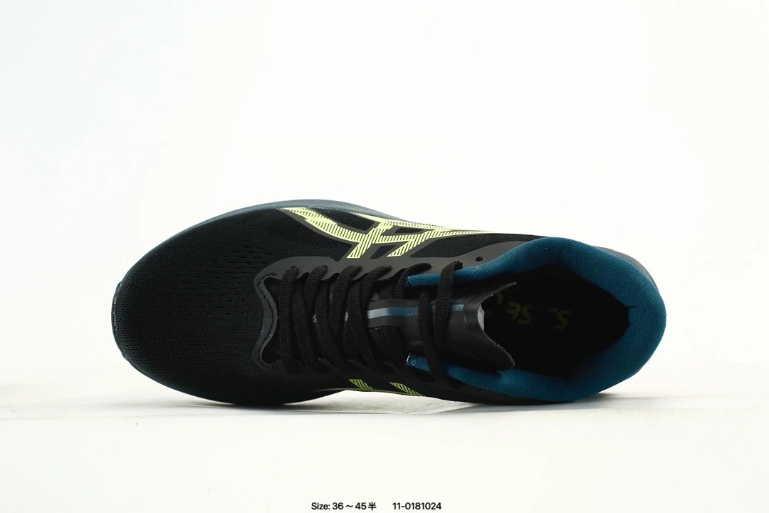 Asics Magic Speed 4 Running Shoes Black Green - Gallery Image 4 - Detailed View