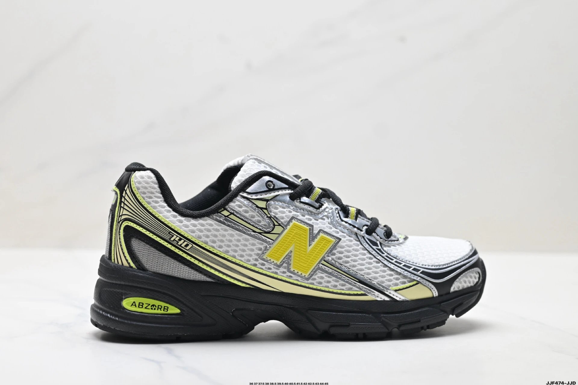 Retro Runner Shoes Sport Sneaker Chartreuse - Gallery Image 1 - Detailed View