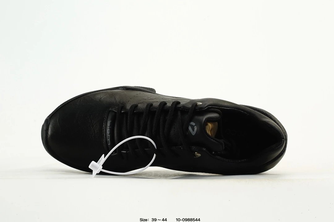 Leather Casual Running Shoes Classic Sneakers - Onyx - Gallery Image 5 - Detailed View