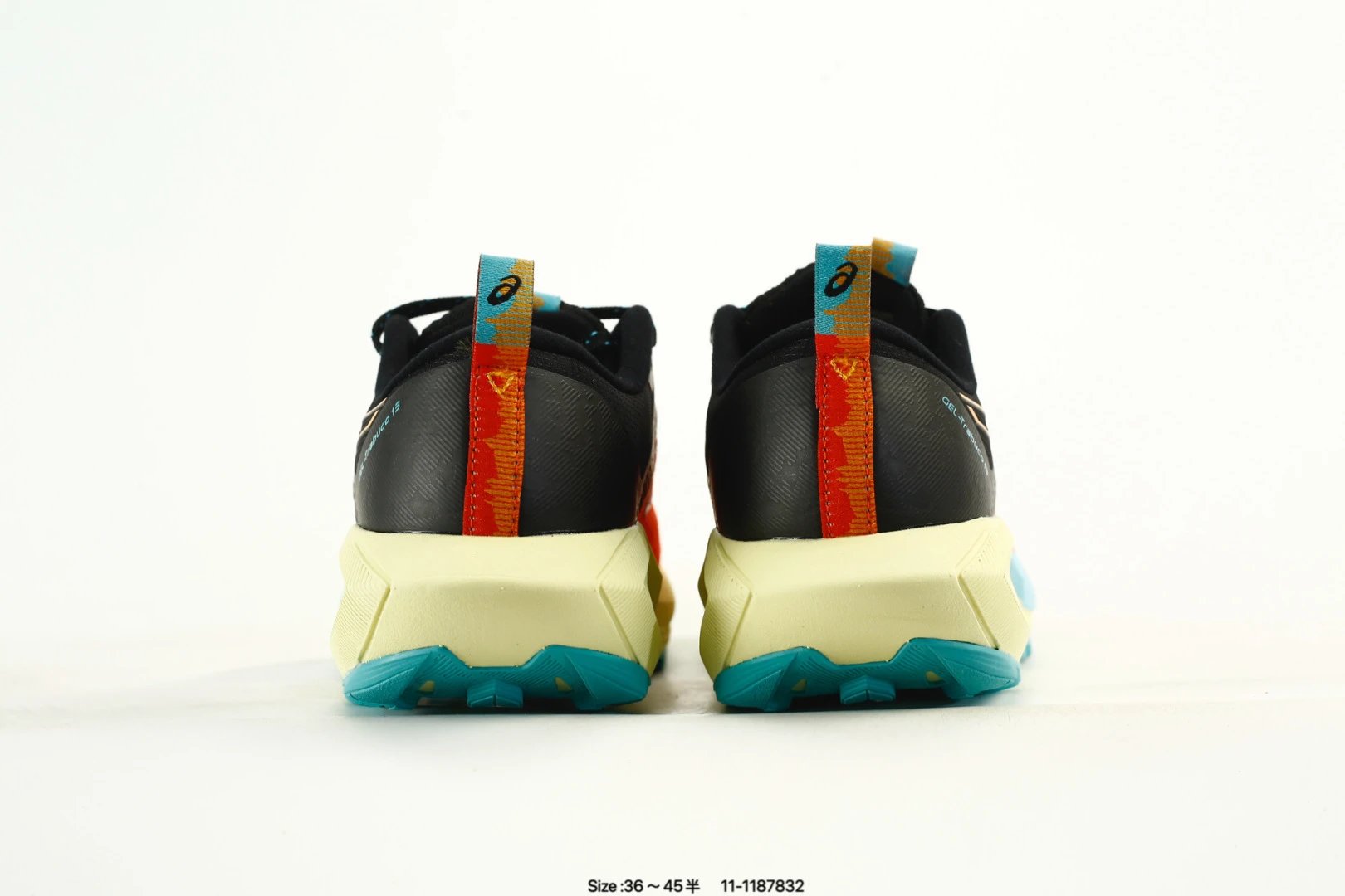 ASICS GEL-Trabuco 13 Trail Running Shoes Orange Blue - Gallery Image 7 - Detailed View