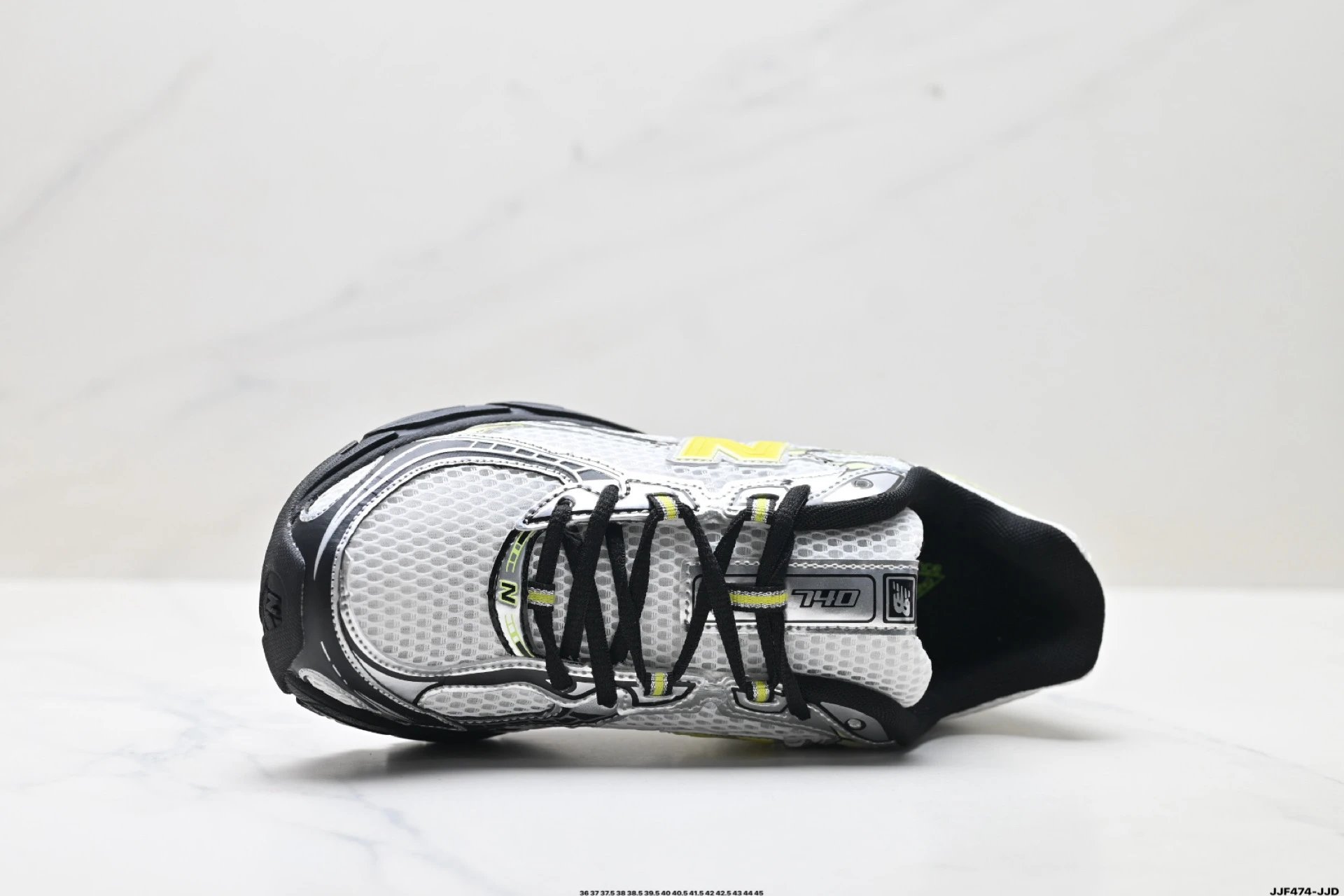 Retro Runner Shoes Sport Sneaker Chartreuse - Gallery Image 2 - Detailed View