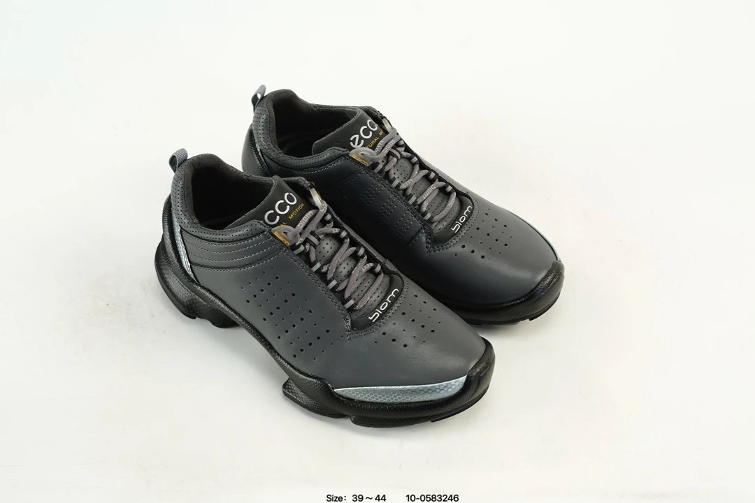 Leather Casual Sport Shoes Athletic Graphite - Gallery Image 9 - Detailed View