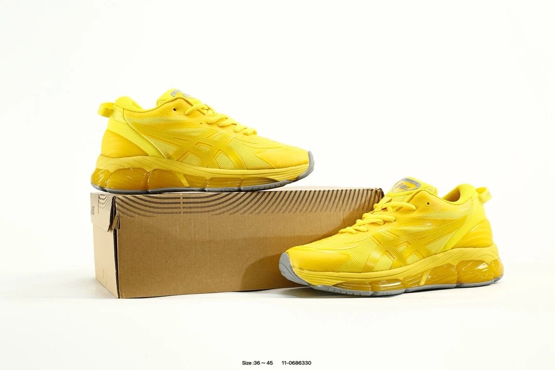 ASICS GEL-Quantum 360 VIII Yellow Running Shoes - Gallery Image 7 - Detailed View