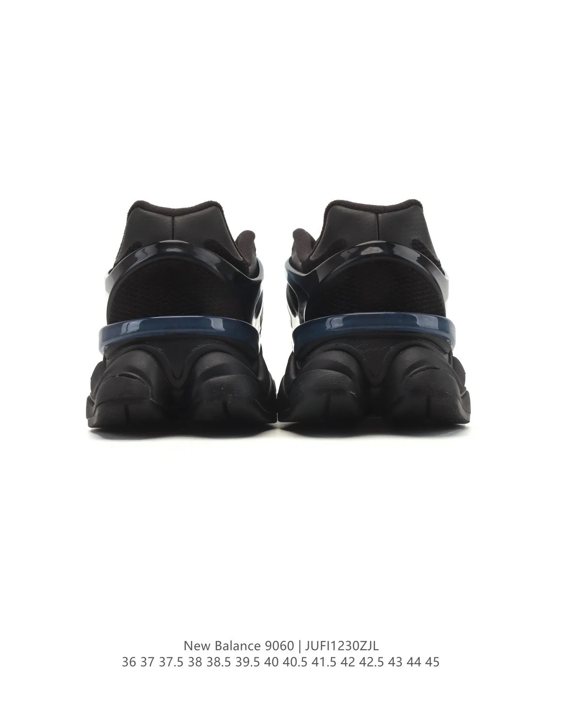 NB 9060 Unisex Dad Shoes Comfort Sneakers Onyx - Gallery Image 5 - Detailed View