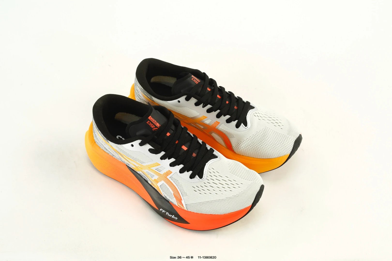 Lightweight Mesh Stability Running Shoes Sunset Orange - Gallery Image 8 - Detailed View
