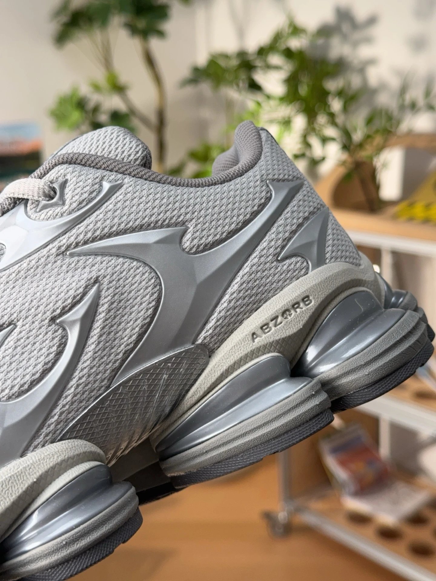 Mesh Casual Shoes Urban Style, Silver - Gallery Image 9 - Detailed View