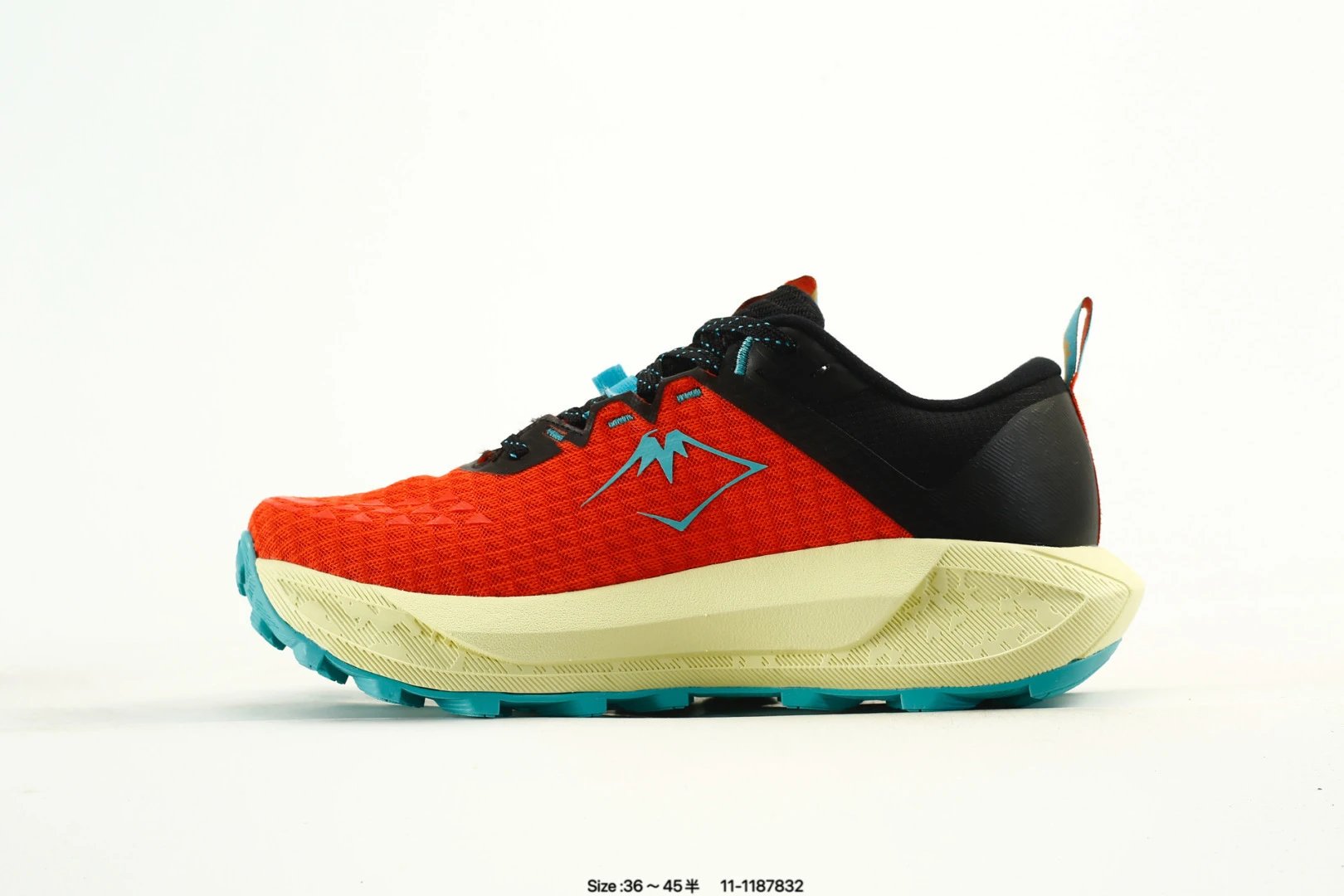 ASICS GEL-Trabuco 13 Trail Running Shoes Orange Blue - Gallery Image 3 - Detailed View