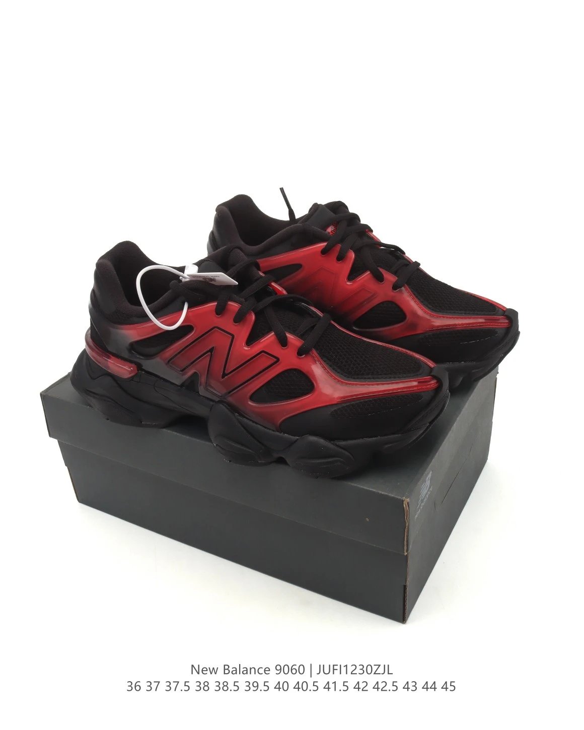 Athletic 9060 Running Shoes Unisex Obsidian - Gallery Image 6 - Detailed View