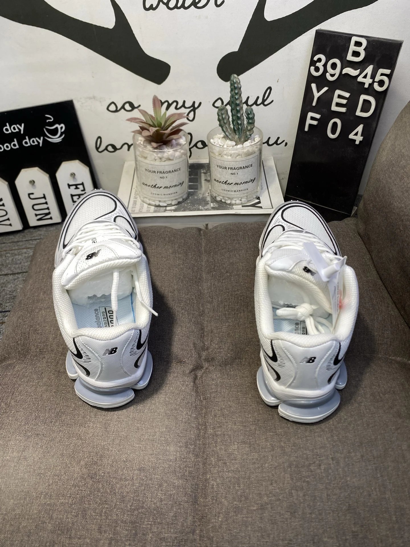 Retro Chunky Sneakers Platform Shoes - Oyster - Gallery Image 6 - Detailed View