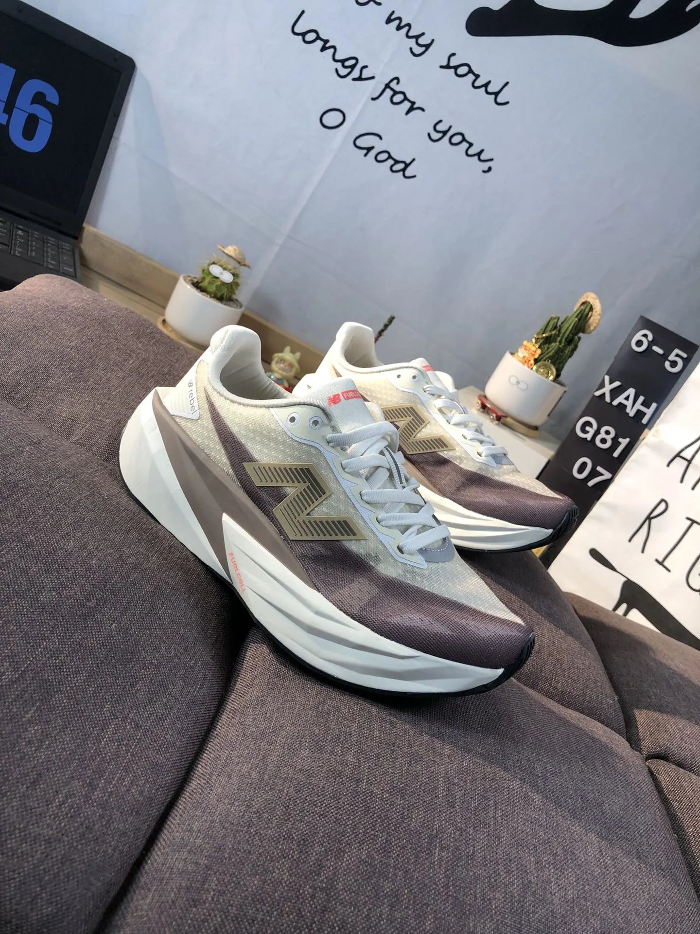 Unisex FuelCell Running Shoes Athletic Trainer Fawn - Gallery Image 3 - Detailed View