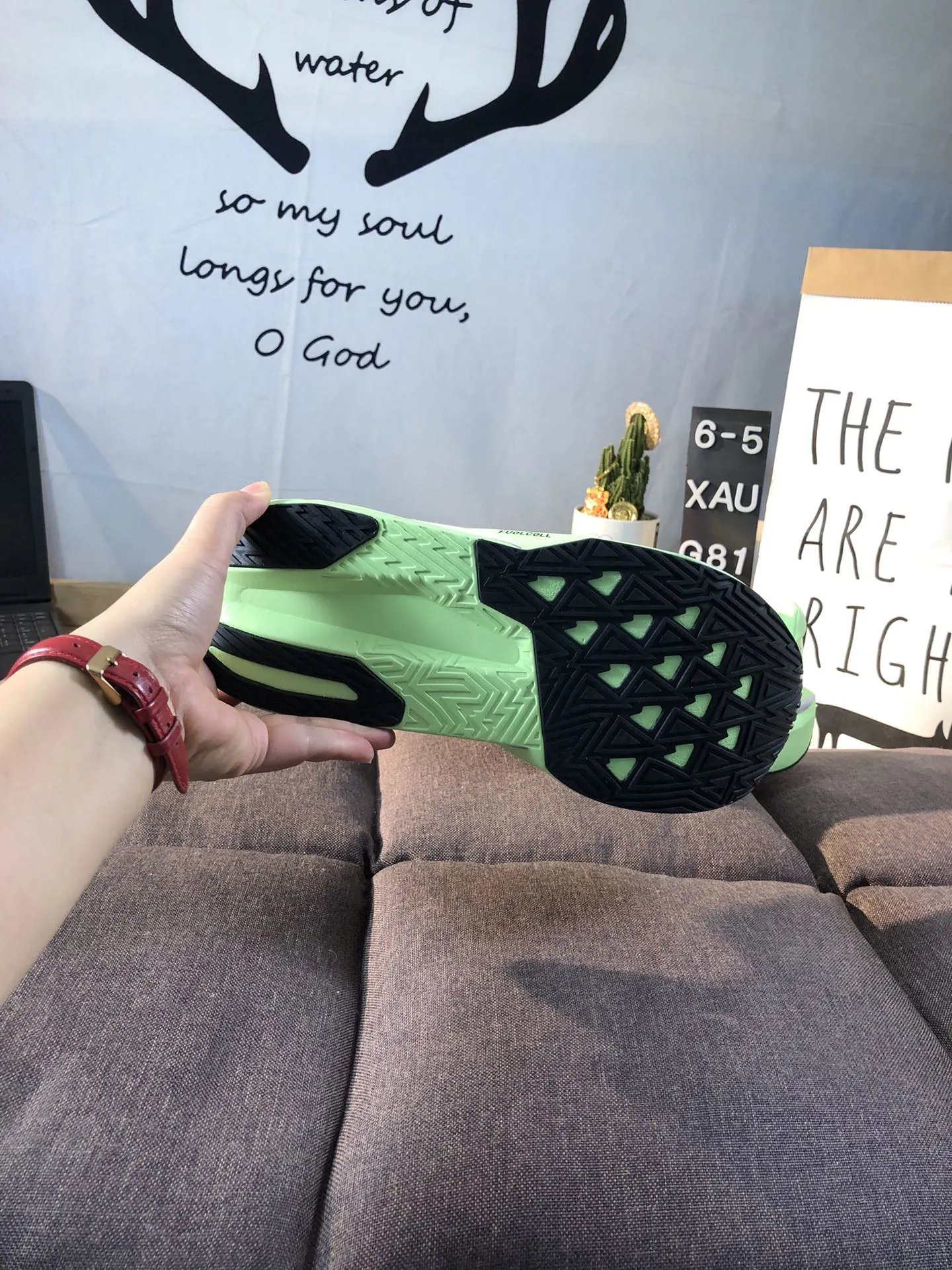 Running Shoes FuelCell Knit Upper Athletic Chartreuse - Gallery Image 9 - Detailed View