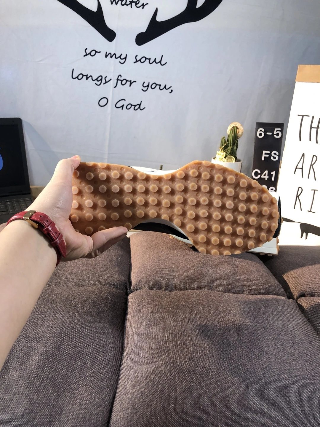 Retro Suede Running Shoes Nylon Sneakers Asphalt - Gallery Image 9 - Detailed View