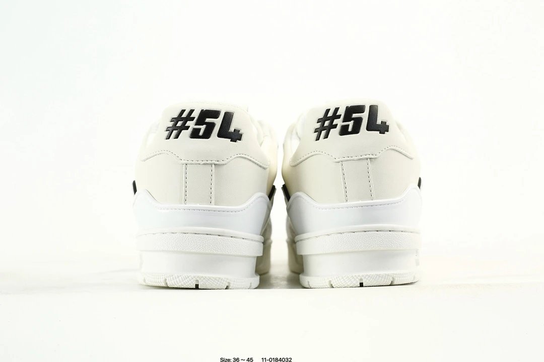 Luxury Leather Trainer Sneaker Low with Monogram White - Gallery Image 7 - Detailed View