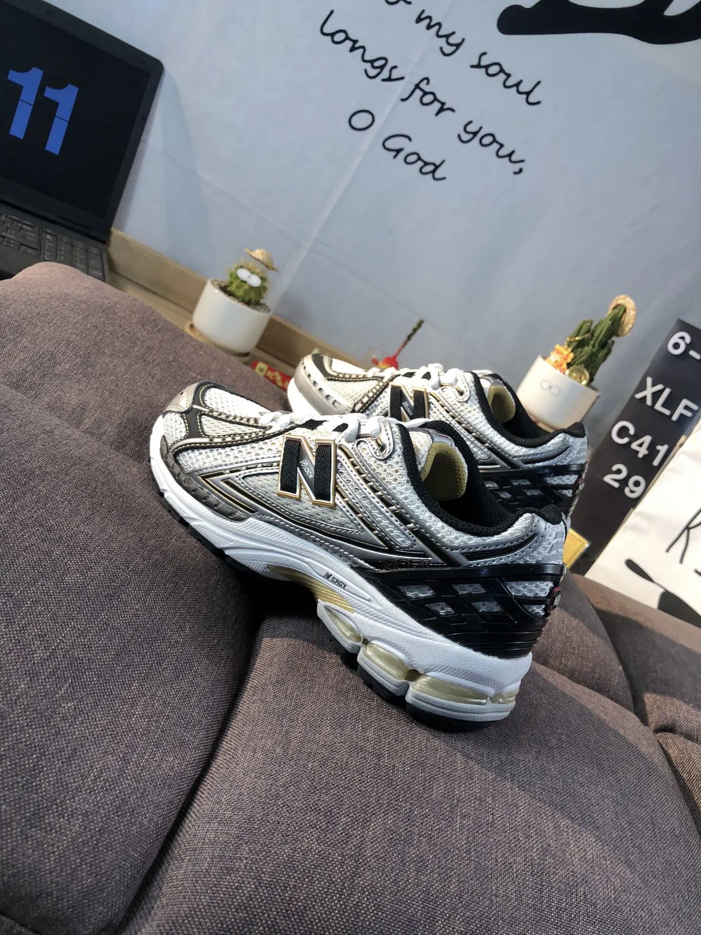 New Balance 1906R Retro Running Shoes, Silver - Gallery Image 5 - Detailed View