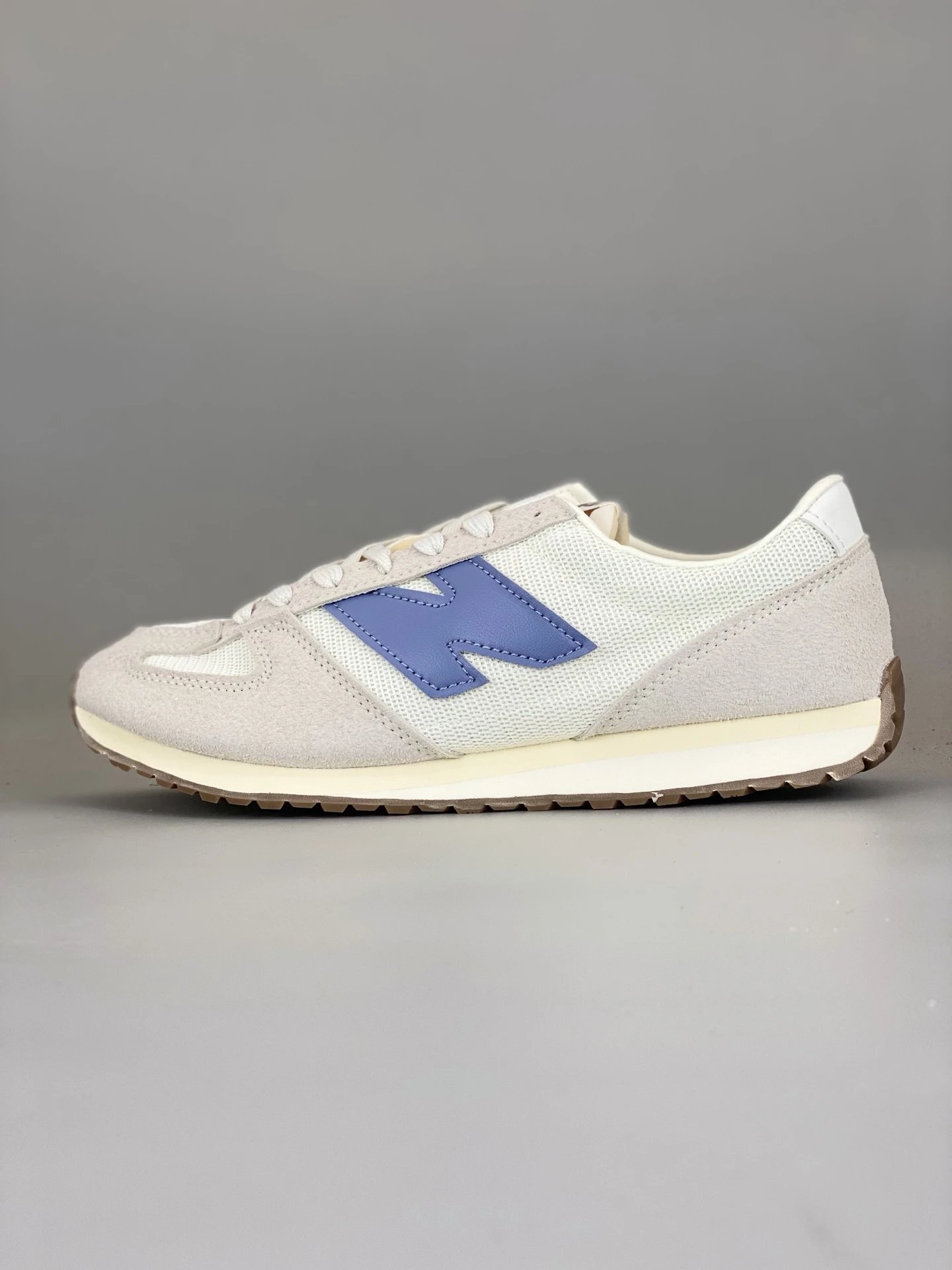 Suede Casual Low Top Sneakers Powder Blue - Gallery Image 1 - Detailed View